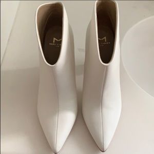 Marc fisher white booties size 7